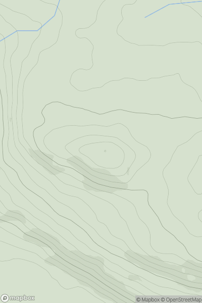 Thumbnail image for Coed Cefn [Llandovery to Monmouth] [SO227186] showing contour plot for surrounding peak
